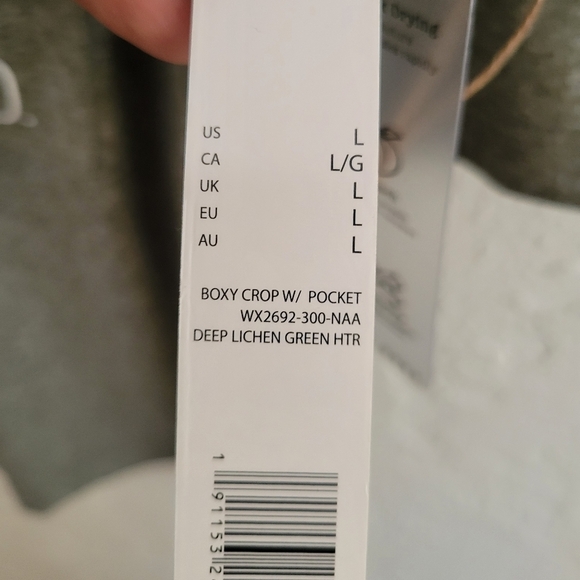 Rae Dunn Boxy Crop Top Size Large NWT - Picture 6 of 7